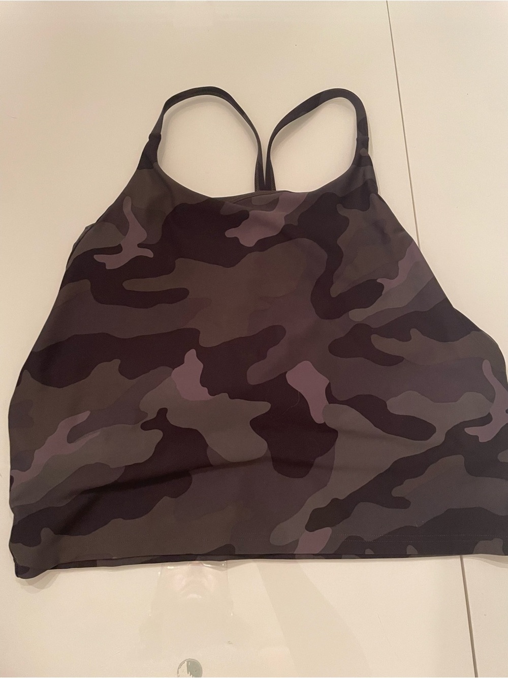 Old Navy Active Camo Sports Bra - Olive & Charcoal